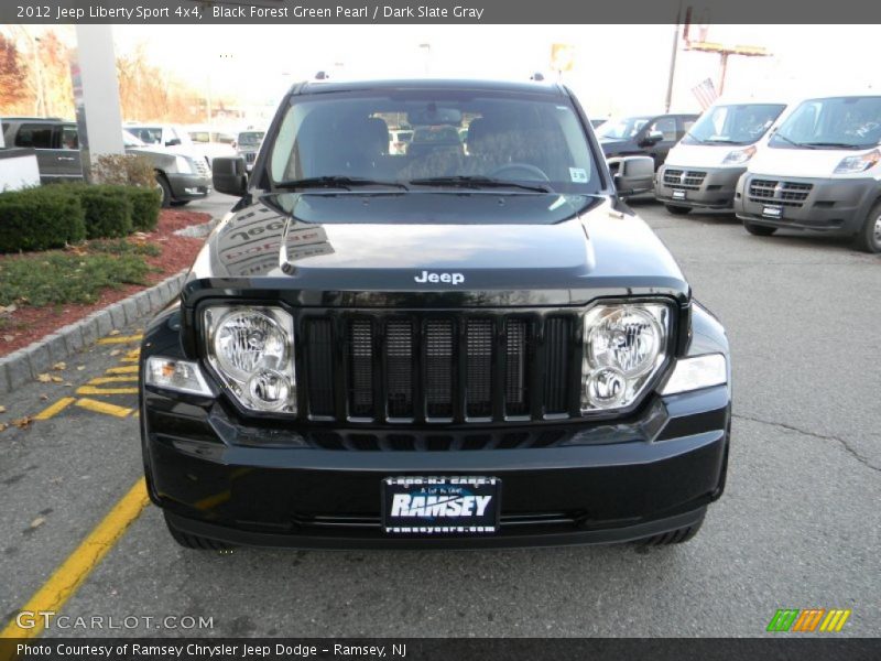 Black Forest Green Pearl / Dark Slate Gray 2012 Jeep Liberty Sport 4x4