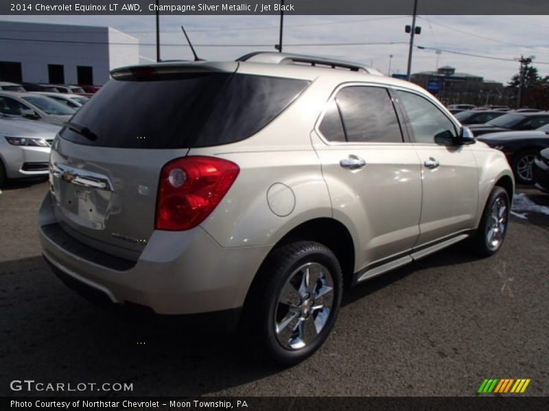 Champagne Silver Metallic / Jet Black 2014 Chevrolet Equinox LT AWD