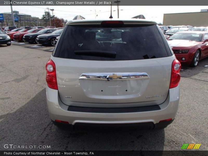 Champagne Silver Metallic / Jet Black 2014 Chevrolet Equinox LT AWD