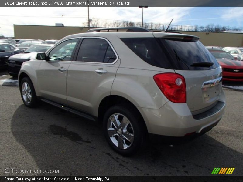 Champagne Silver Metallic / Jet Black 2014 Chevrolet Equinox LT AWD