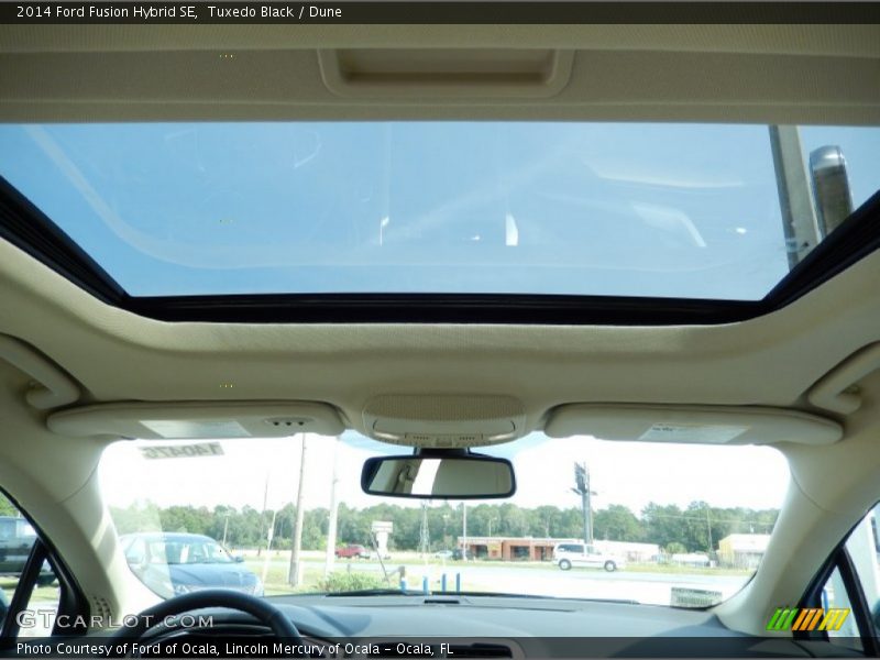 Tuxedo Black / Dune 2014 Ford Fusion Hybrid SE