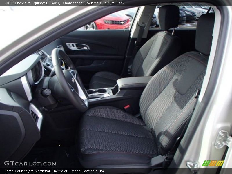 Champagne Silver Metallic / Jet Black 2014 Chevrolet Equinox LT AWD