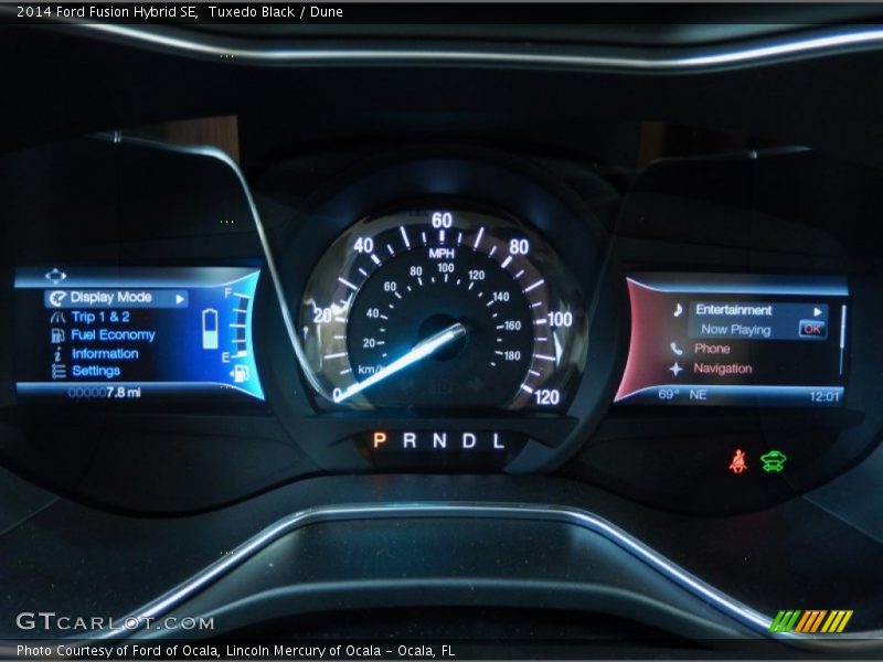 Tuxedo Black / Dune 2014 Ford Fusion Hybrid SE
