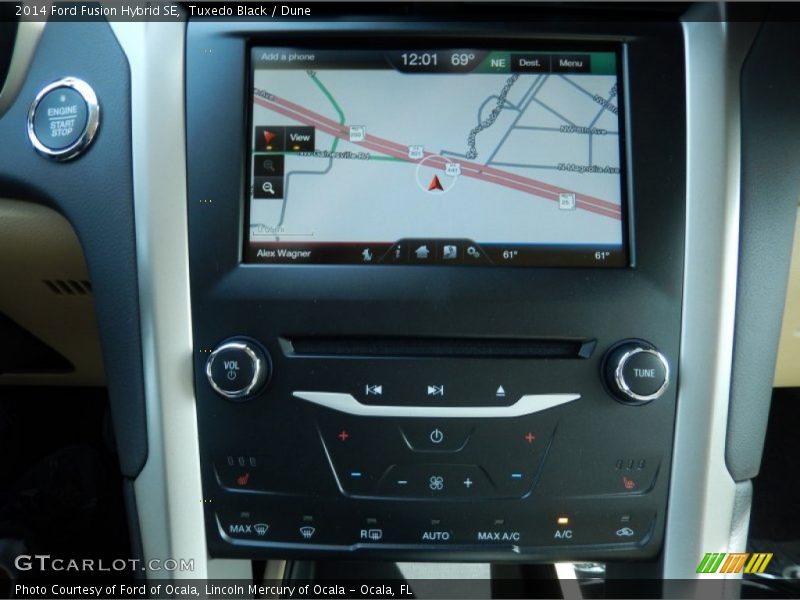 Tuxedo Black / Dune 2014 Ford Fusion Hybrid SE