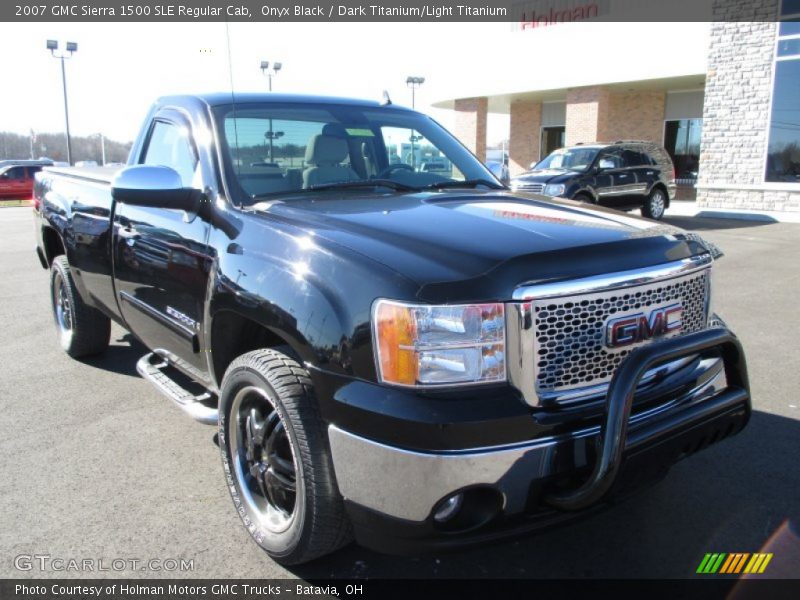 Onyx Black / Dark Titanium/Light Titanium 2007 GMC Sierra 1500 SLE Regular Cab