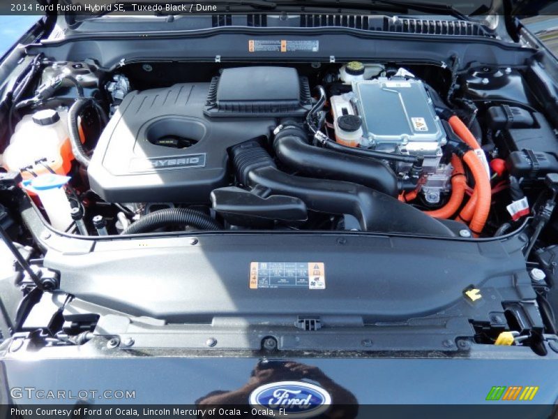 Tuxedo Black / Dune 2014 Ford Fusion Hybrid SE