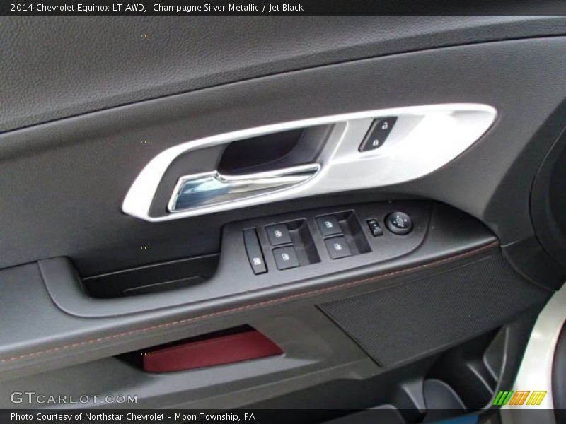 Champagne Silver Metallic / Jet Black 2014 Chevrolet Equinox LT AWD