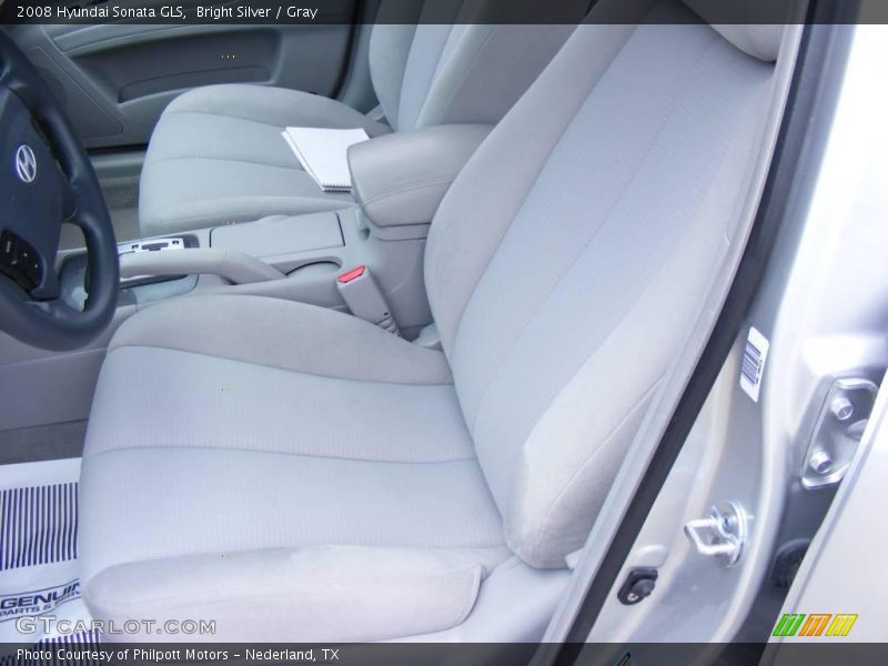 Bright Silver / Gray 2008 Hyundai Sonata GLS