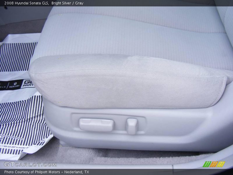 Bright Silver / Gray 2008 Hyundai Sonata GLS