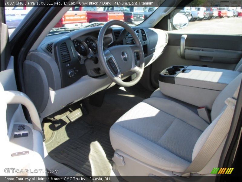 Onyx Black / Dark Titanium/Light Titanium 2007 GMC Sierra 1500 SLE Regular Cab