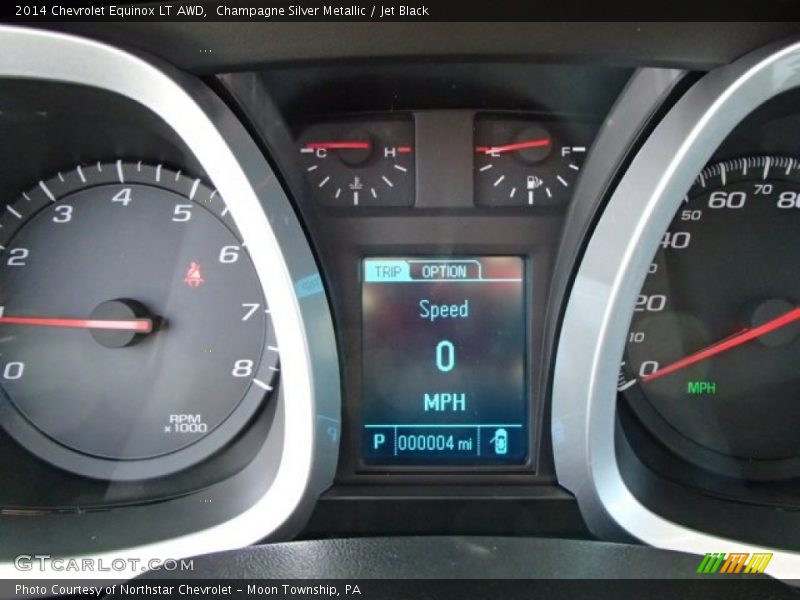 Champagne Silver Metallic / Jet Black 2014 Chevrolet Equinox LT AWD