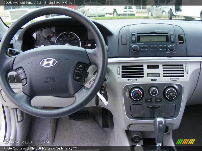 Bright Silver / Gray 2008 Hyundai Sonata GLS