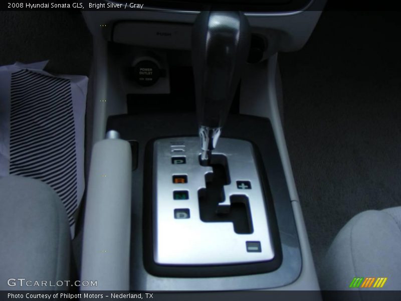 Bright Silver / Gray 2008 Hyundai Sonata GLS
