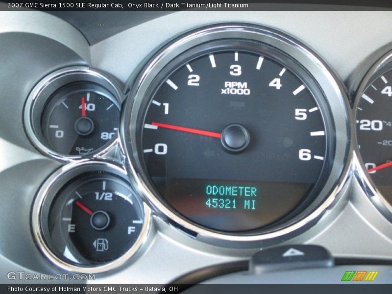 Onyx Black / Dark Titanium/Light Titanium 2007 GMC Sierra 1500 SLE Regular Cab