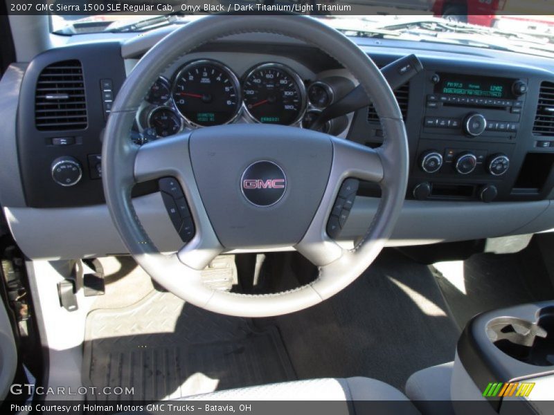 Onyx Black / Dark Titanium/Light Titanium 2007 GMC Sierra 1500 SLE Regular Cab