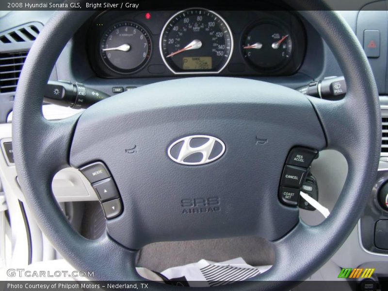 Bright Silver / Gray 2008 Hyundai Sonata GLS