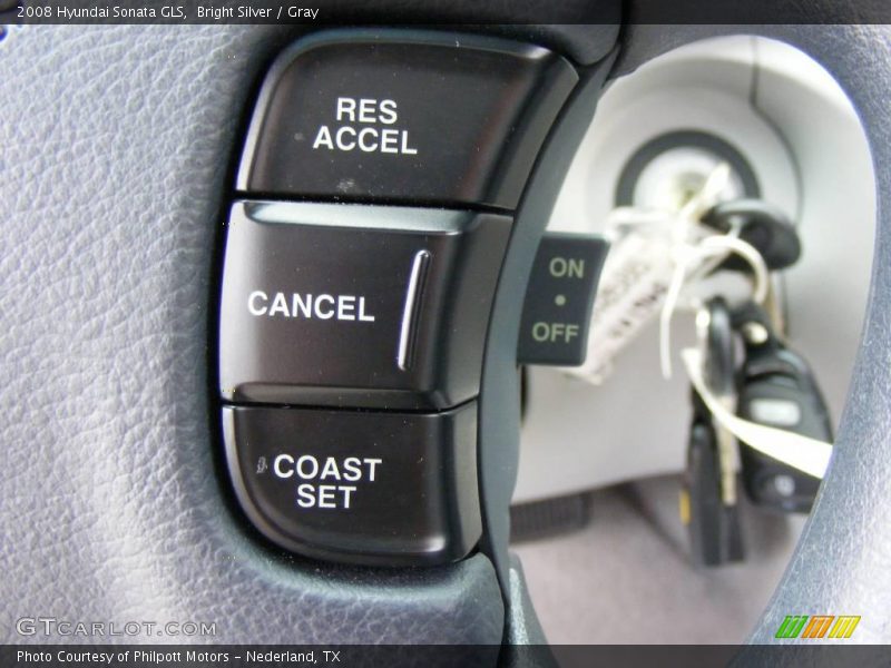 Bright Silver / Gray 2008 Hyundai Sonata GLS