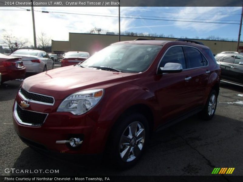 Crystal Red Tintcoat / Jet Black 2014 Chevrolet Equinox LT AWD