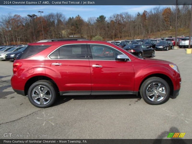 Crystal Red Tintcoat / Jet Black 2014 Chevrolet Equinox LT AWD