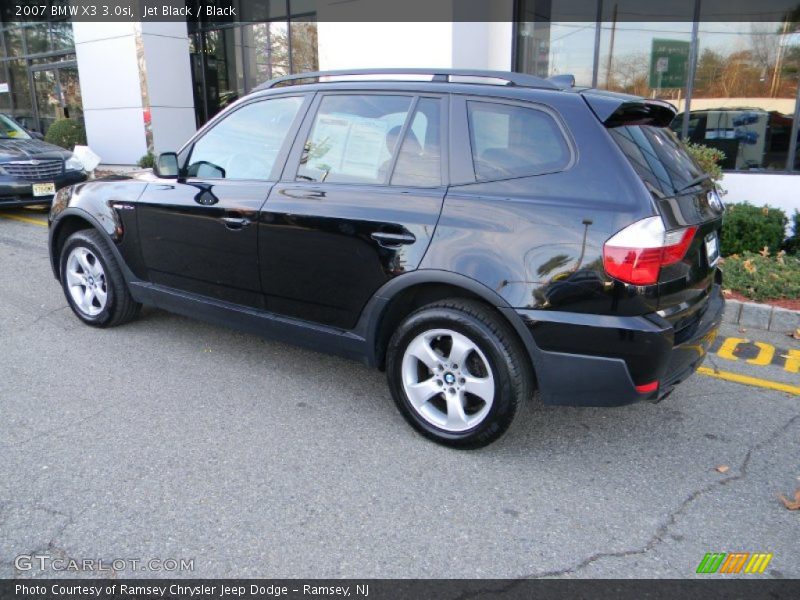 Jet Black / Black 2007 BMW X3 3.0si