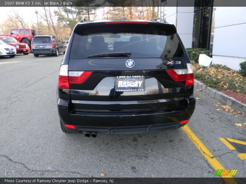 Jet Black / Black 2007 BMW X3 3.0si