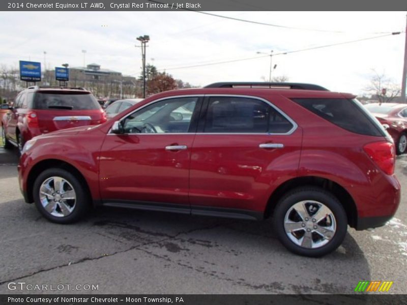 Crystal Red Tintcoat / Jet Black 2014 Chevrolet Equinox LT AWD