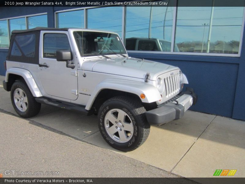 Bright Silver Metallic / Dark Slate Gray/Medium Slate Gray 2010 Jeep Wrangler Sahara 4x4