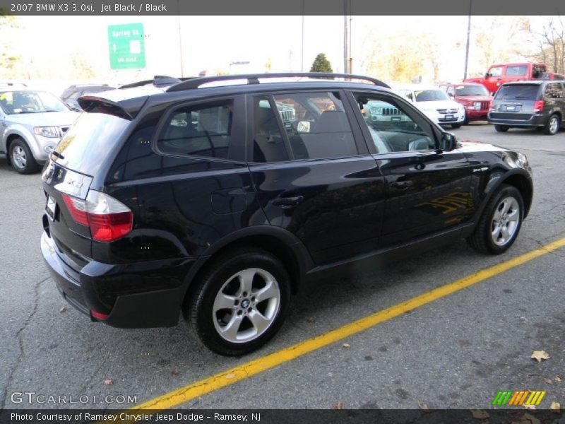 Jet Black / Black 2007 BMW X3 3.0si
