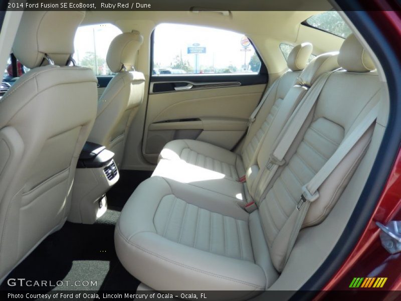 Ruby Red / Dune 2014 Ford Fusion SE EcoBoost