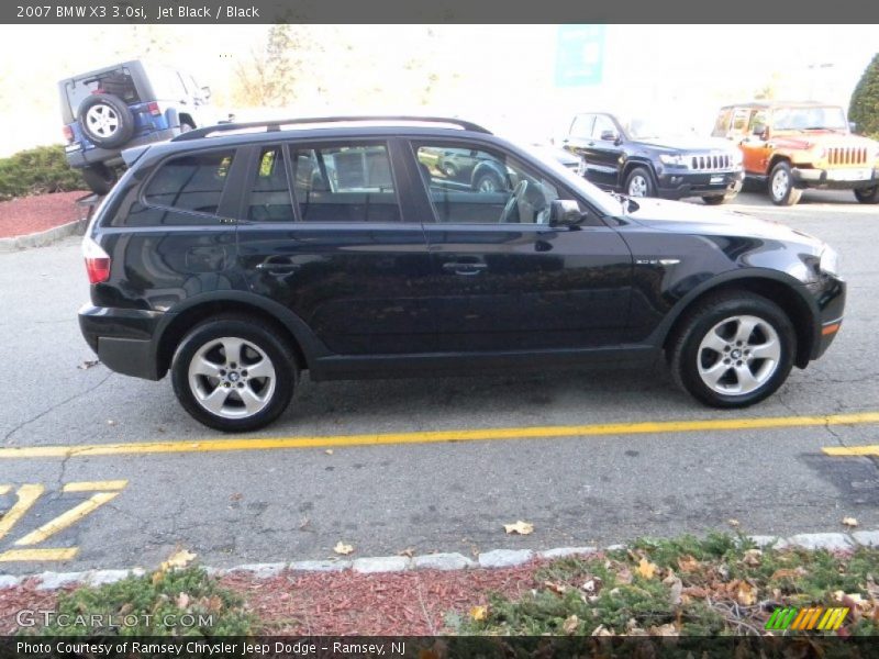 Jet Black / Black 2007 BMW X3 3.0si