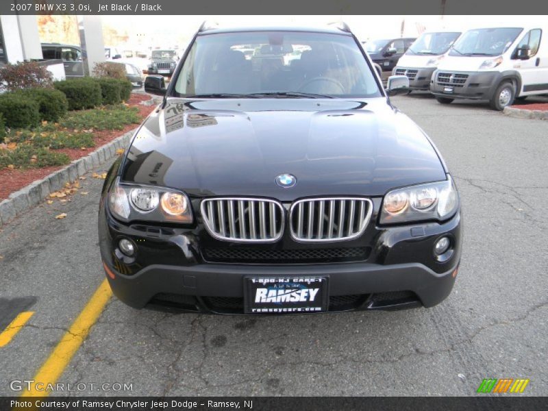 Jet Black / Black 2007 BMW X3 3.0si