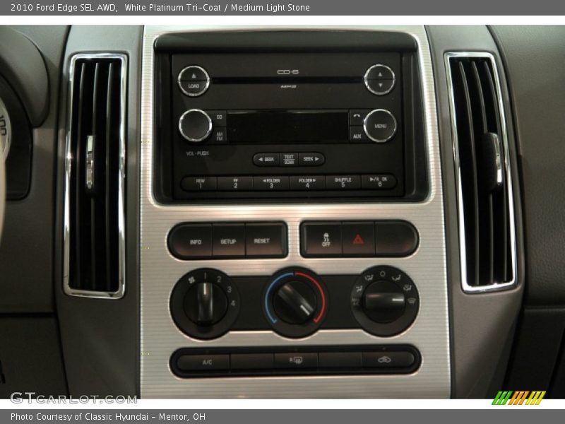 White Platinum Tri-Coat / Medium Light Stone 2010 Ford Edge SEL AWD
