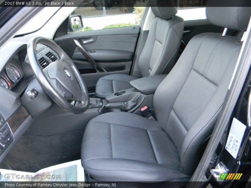 Jet Black / Black 2007 BMW X3 3.0si