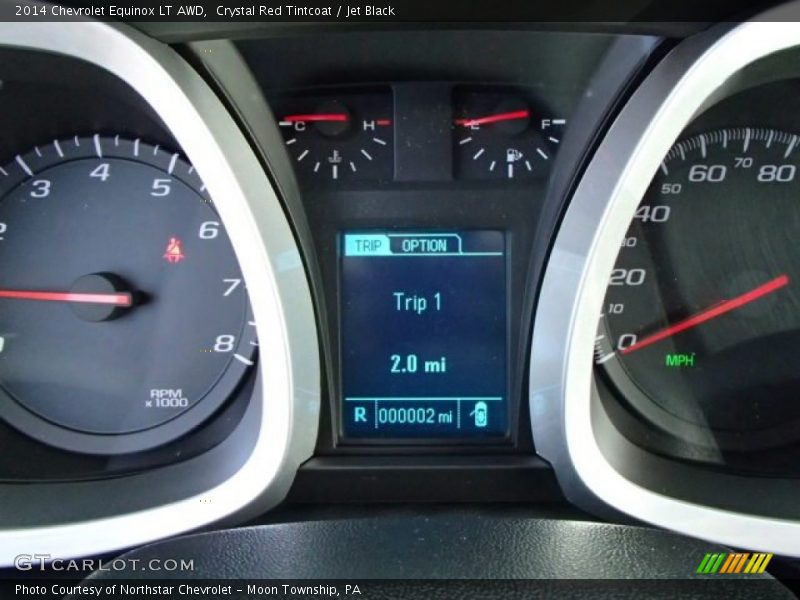 Crystal Red Tintcoat / Jet Black 2014 Chevrolet Equinox LT AWD