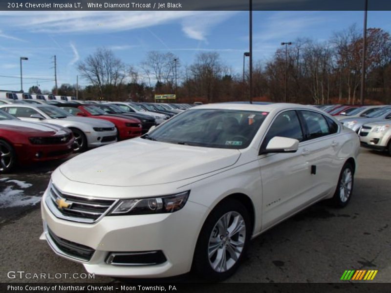 White Diamond Tricoat / Jet Black 2014 Chevrolet Impala LT