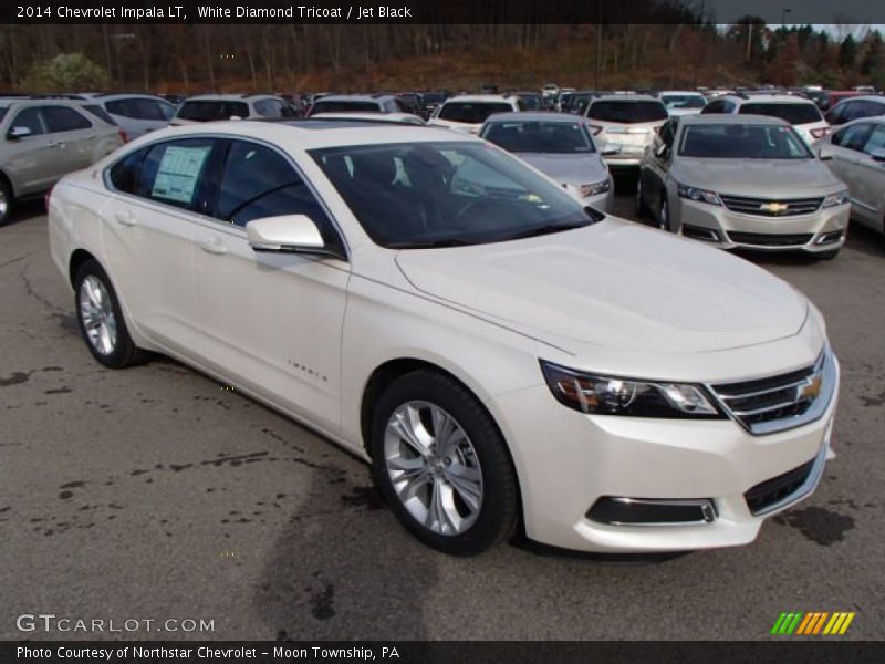 White Diamond Tricoat / Jet Black 2014 Chevrolet Impala LT