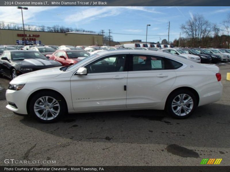 White Diamond Tricoat / Jet Black 2014 Chevrolet Impala LT