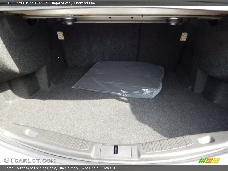 Ingot Silver / Charcoal Black 2014 Ford Fusion Titanium