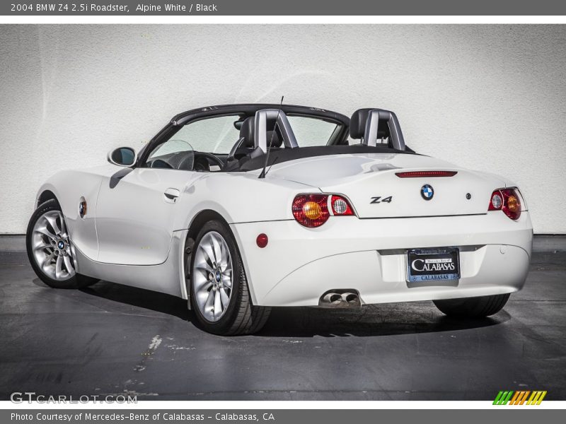 Alpine White / Black 2004 BMW Z4 2.5i Roadster