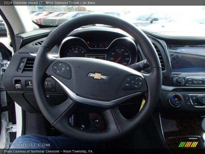 White Diamond Tricoat / Jet Black 2014 Chevrolet Impala LT