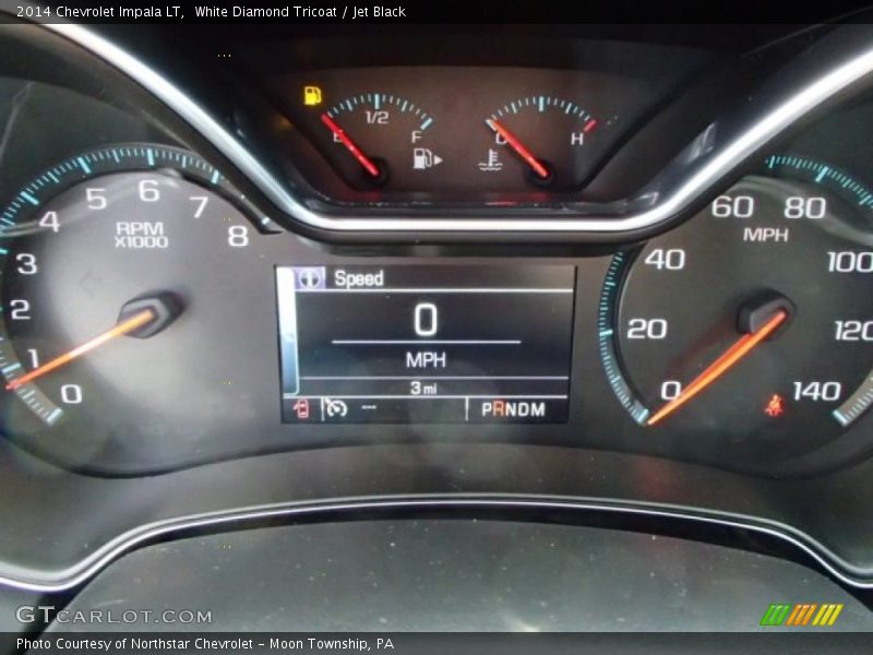 White Diamond Tricoat / Jet Black 2014 Chevrolet Impala LT