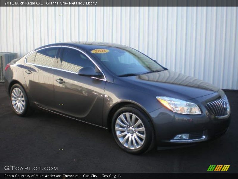 Granite Gray Metallic / Ebony 2011 Buick Regal CXL