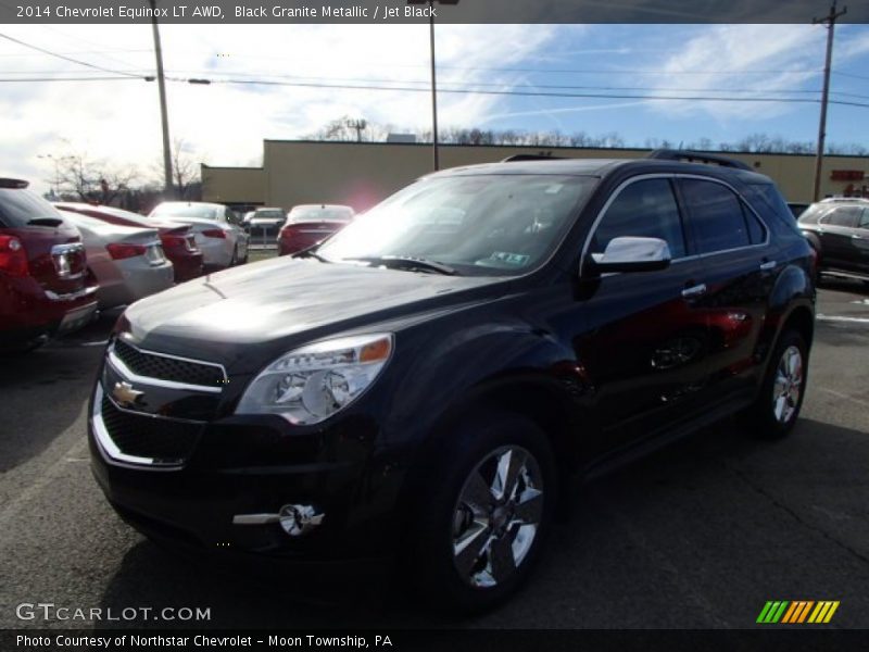 Black Granite Metallic / Jet Black 2014 Chevrolet Equinox LT AWD