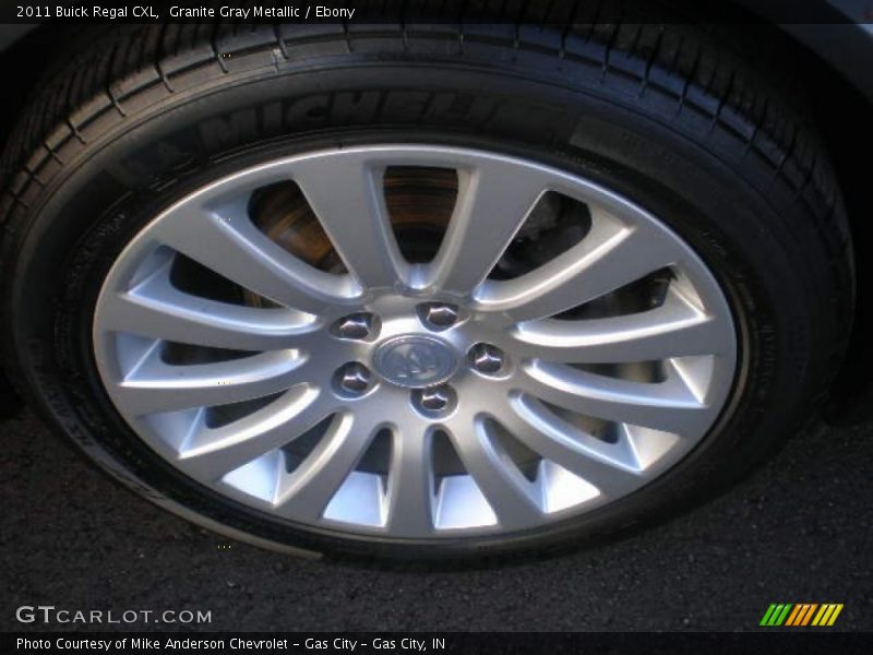 Granite Gray Metallic / Ebony 2011 Buick Regal CXL