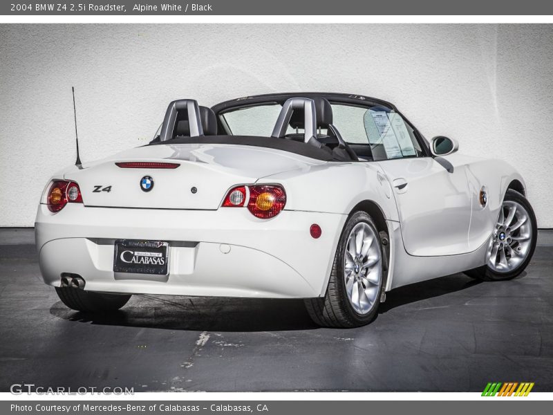 Alpine White / Black 2004 BMW Z4 2.5i Roadster