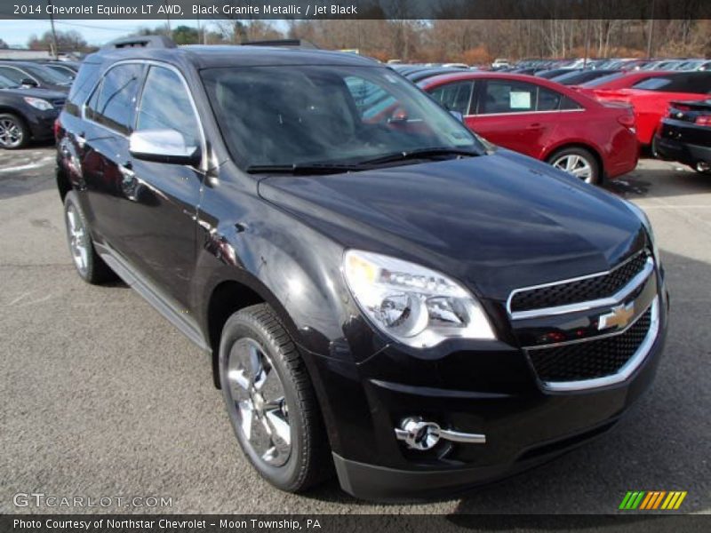 Black Granite Metallic / Jet Black 2014 Chevrolet Equinox LT AWD