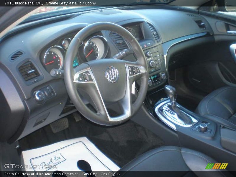 Granite Gray Metallic / Ebony 2011 Buick Regal CXL