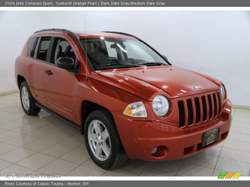 Sunburst Orange Pearl / Dark Slate Gray/Medium Slate Gray 2009 Jeep Compass Sport