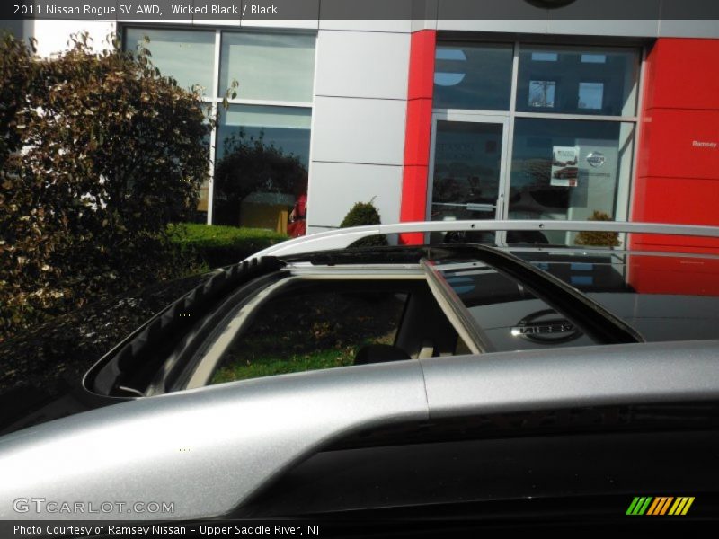 Wicked Black / Black 2011 Nissan Rogue SV AWD