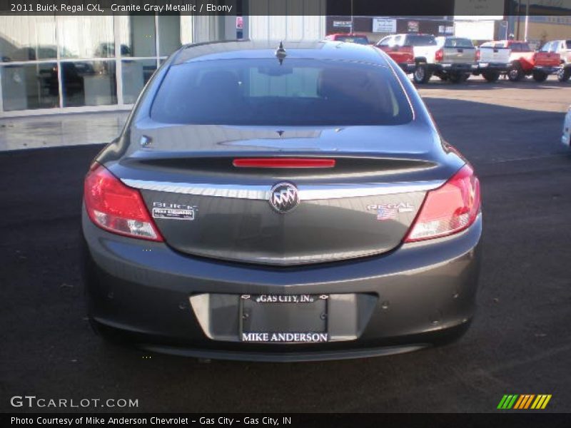 Granite Gray Metallic / Ebony 2011 Buick Regal CXL